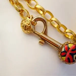 Chanel Lock and Key Belt / Necklace - Vintage - Highly Collectible- rare CHANEL | Accessories | Chanel Lock And Key Belt Necklace  main image 2